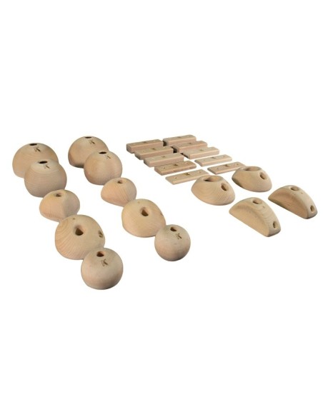 Symmetric Wood Holds - 24 symmetrische Klettergriffe aus Holz