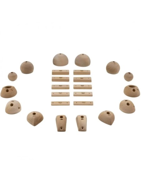 Symmetric Wood Holds - 24 symmetrische Klettergriffe aus Holz