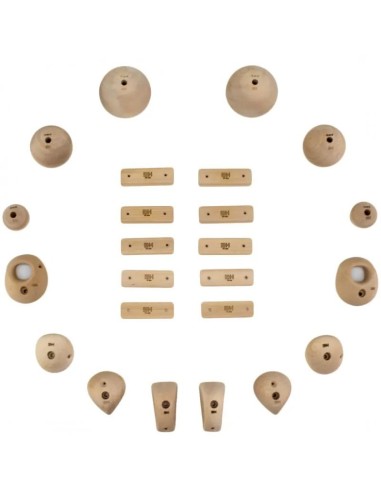 Symmetric Wood Holds - 24 symmetrische Klettergriffe aus Holz