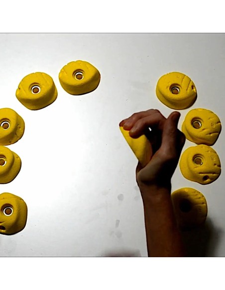 10 Leisten/Footholds 0-30° - Klettergriffe