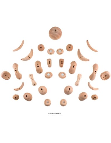 Symmetric Wood Holds II - 31 symmetrische Klettergriffe aus Holz