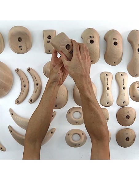 Symmetric Wood Holds II - 31 symmetrische Klettergriffe aus Holz