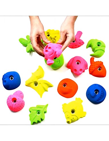 Kinderklettergriffe: 15 Griffe Thema "Wald"