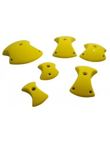 6 XL Pinches/Zangen - Klettergriffe für 0-40° Wände