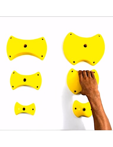 6 XL Pinches/Zangen - Klettergriffe für 0-40° Wände