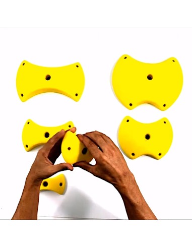 6 XL Pinches/Zangen - Klettergriffe für 0-40° Wände