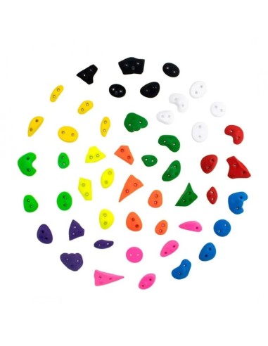 50 XXS – 50 Spax-Klettertritte – Farben gemischt