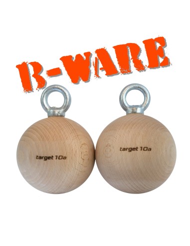 Spheres mit Stahlring - Holzkugeln fürs Klettertraining - B-Ware