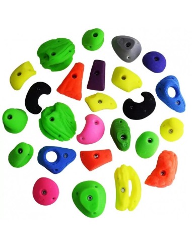 25 L Klettergriffe – Farben gemischt