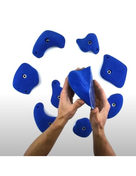 BLOWJUGS L - 9 Jugs/Henkel für 0-90° - Klettergriffe aus PU