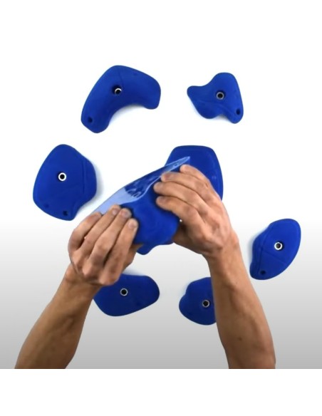 BLOWJUGS L - 9 Jugs/Henkel für 0-90° - Klettergriffe aus PU