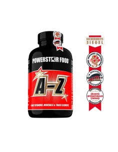 Powerstar Food - A-Z - Vitamine & Mineralien - 180 Vitalstoff Tabletten
