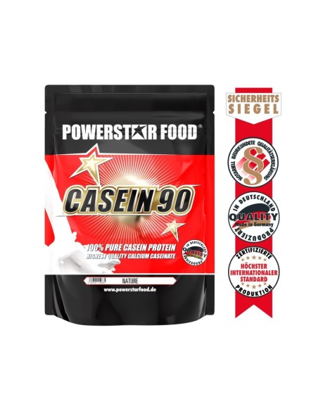 Powerstar Food - CASEIN 90 - Calciumcaseinat Protein - 1000 g