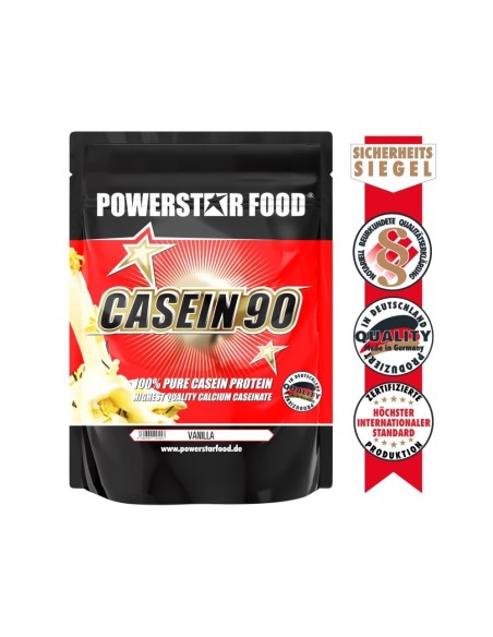 Powerstar Food - CASEIN 90 - Calciumcaseinat Protein - 1000 g