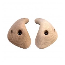 WOODEN BLOWJUGS L2 - Two Symmetric Wood Climbing Holds XL Jugs