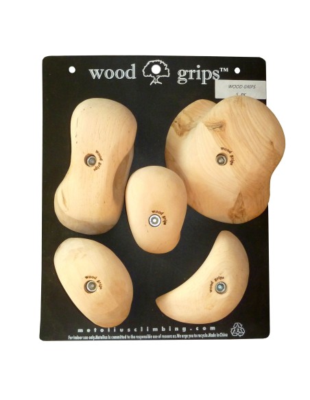 Wood Grips Holds 5 Pack