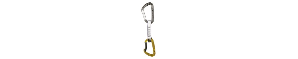 Quickdraws for climbing